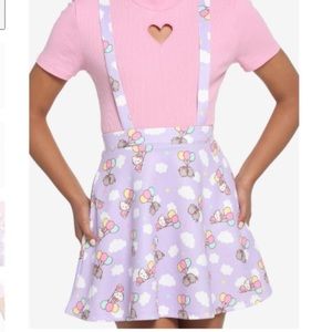 Pink and Purple Heart Cutout Dress